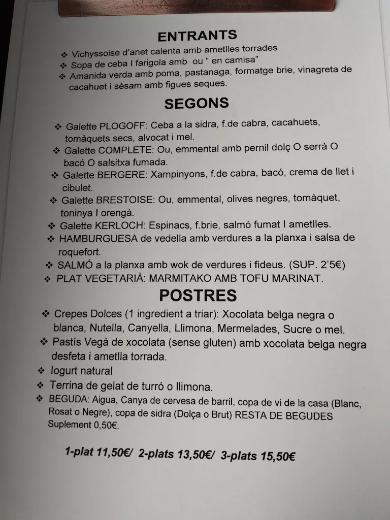 Menu_Crêperie Bretonne Annaíck Manresa_Manresa_immagine_3
