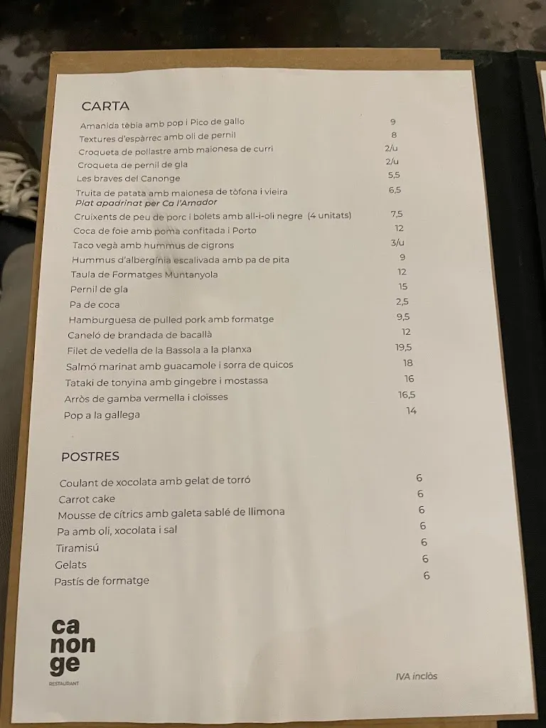Menu_Restaurant Canonge_Manresa_image_3
