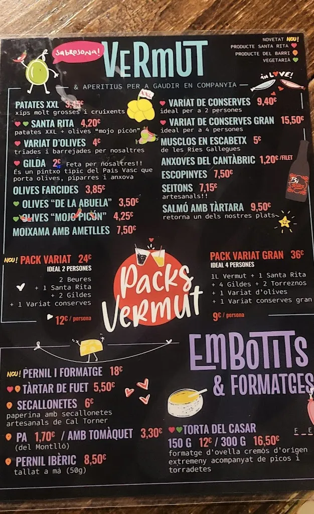 Menu_Vermuteria Santa Rita_Manresa_image_2