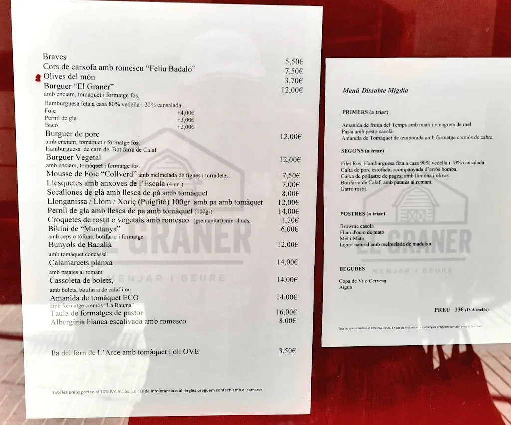 Menu_El Graner_Manresa_image_1
