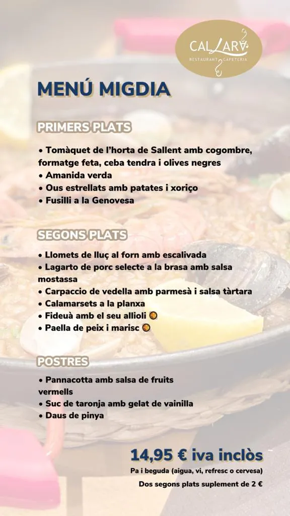 Menu_Restaurant Cal Lara_Manresa_immagine_2