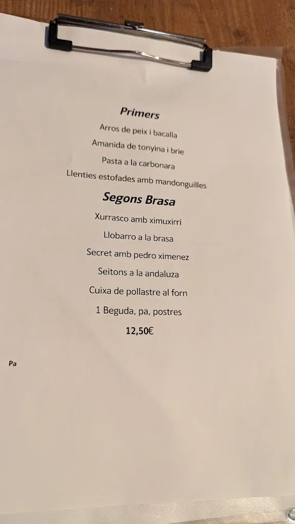 Menu_Restaurant Cal Lara_Manresa_immagine_3