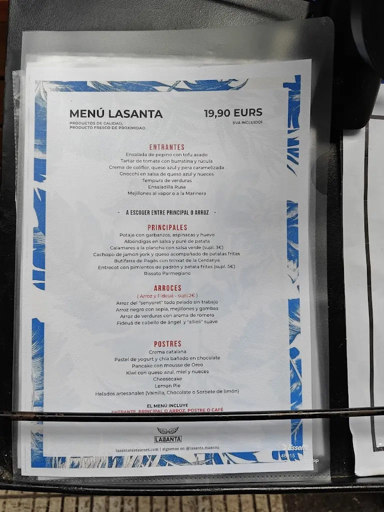 Menu_La Santa Restaurant_Masnou El_image_2