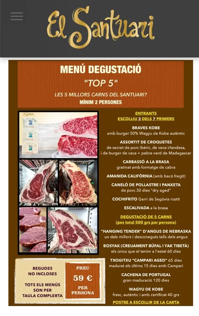 Menu_Restaurant El Santuari Gastronòmic_Masies de Voltregà Les_image_1