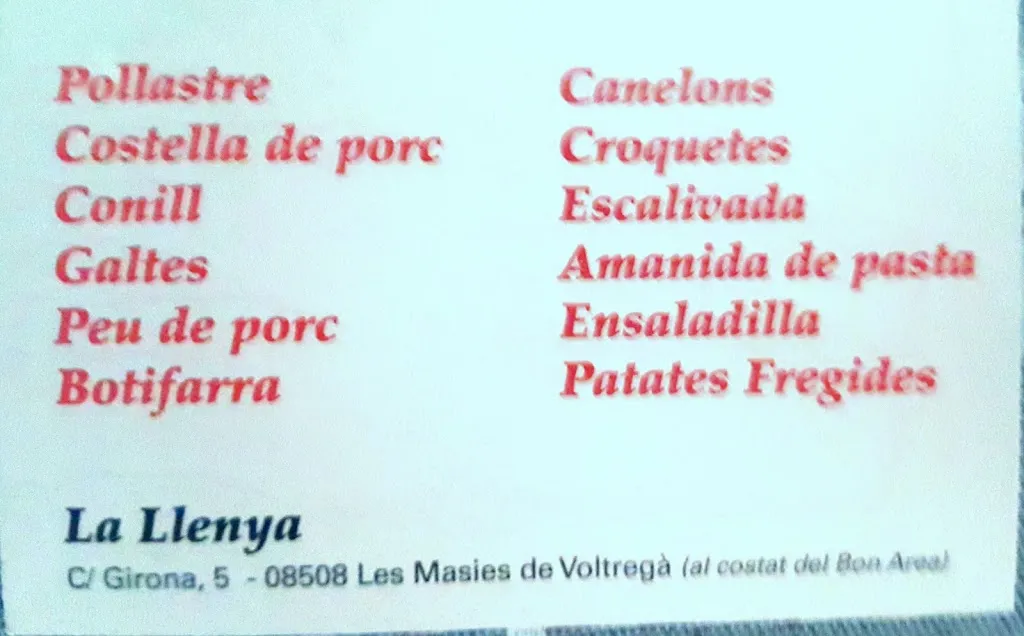 Menu_La Llenya_Masies de Voltregà Les_image_1
