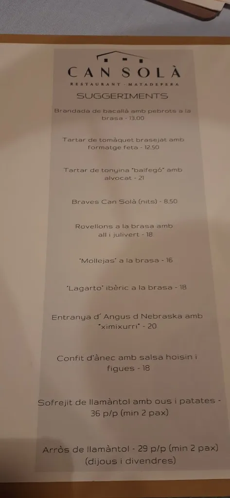 Menu_Can Solà Restaurant_Matadepera_image_3