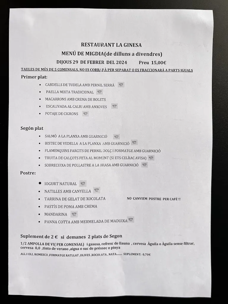 Menu_Restaurant la Ginesa_Matadepera_image_4