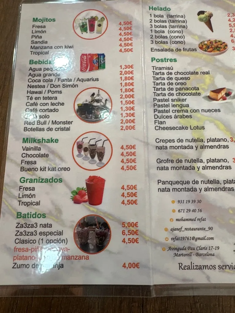 Menu_Restaurant Ajanef_Martorell_image_1