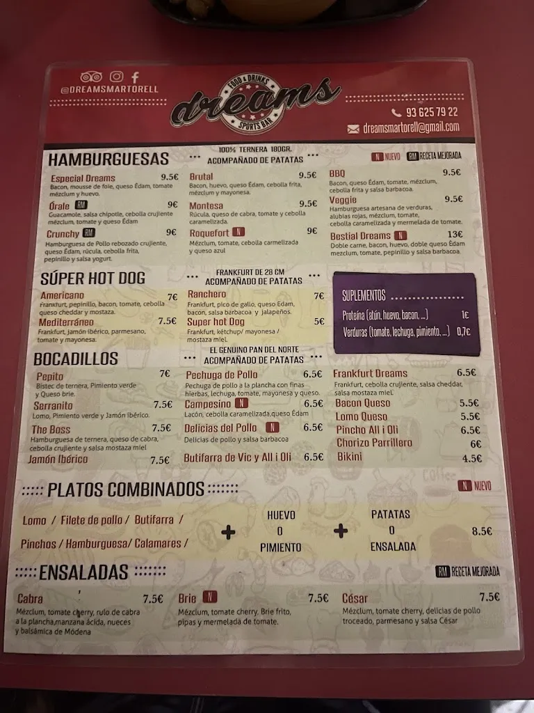 Menu_Dream's_Martorell_image_1