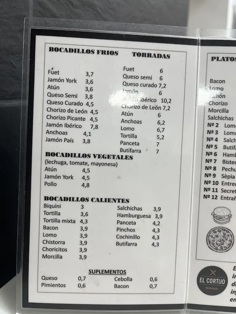 Menu_Restaurant El Cortijo_Martorell_image_2