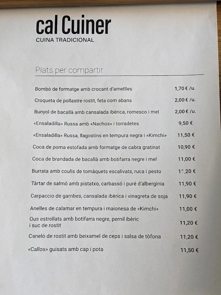 Menu_Restaurant Cal Cuiner_Masquefa_image_1