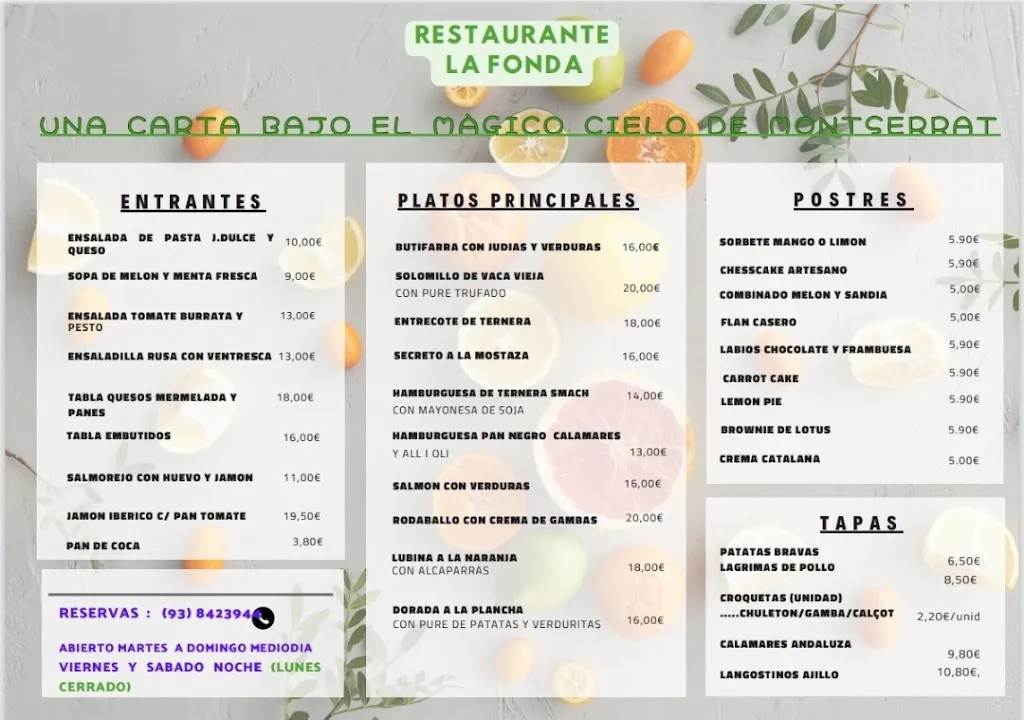 Menu_Restaurante La Fonda Can Parellada By Paradís_Masquefa_image_1