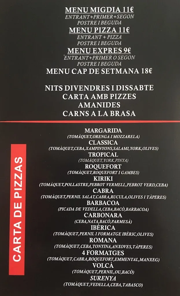 Menu_Restaurant La Pedrosa_Masquefa_image_3
