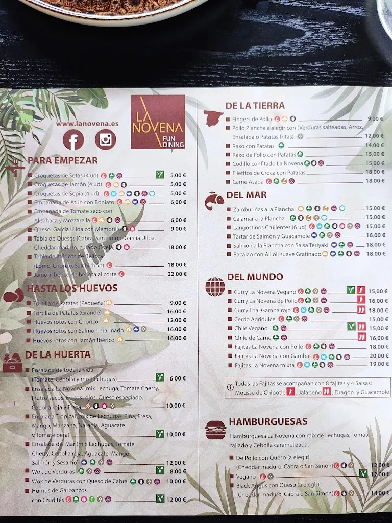 Menu_La Novena Fun Dining_Oleiros_image_3