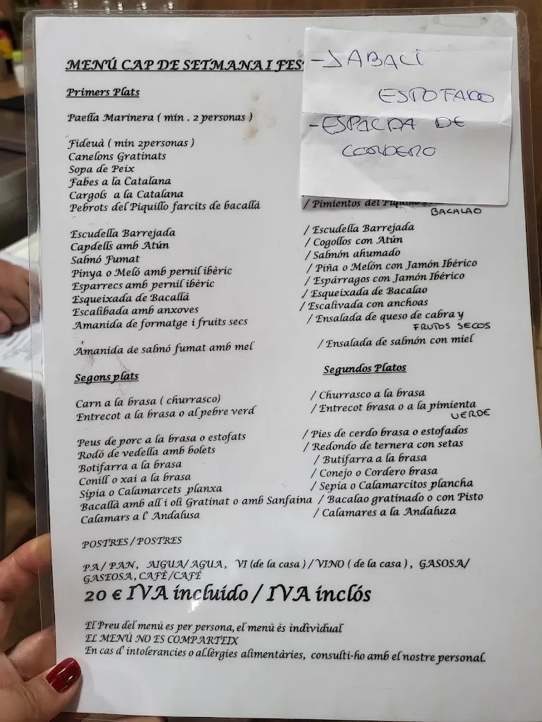 Menu_Restaurant Cal Ramon_Masquefa_image_2