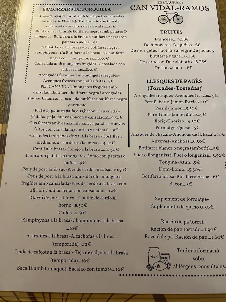 Menu_Restaurant Can Vidal-Ramos_Masquefa_image_3