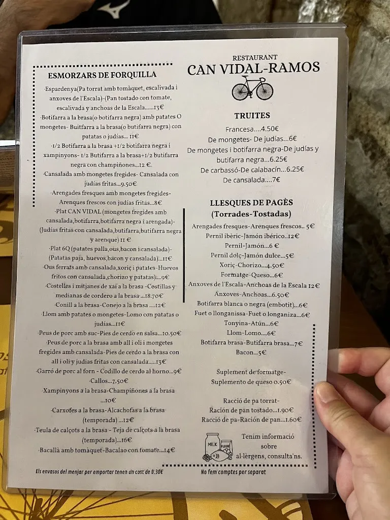 Menu_Restaurant Can Vidal-Ramos_Masquefa_image_4
