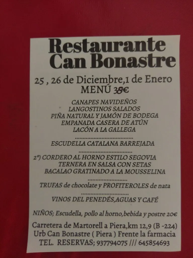 Menu_Restaurant Can Bonastre_Masquefa_immagine_2