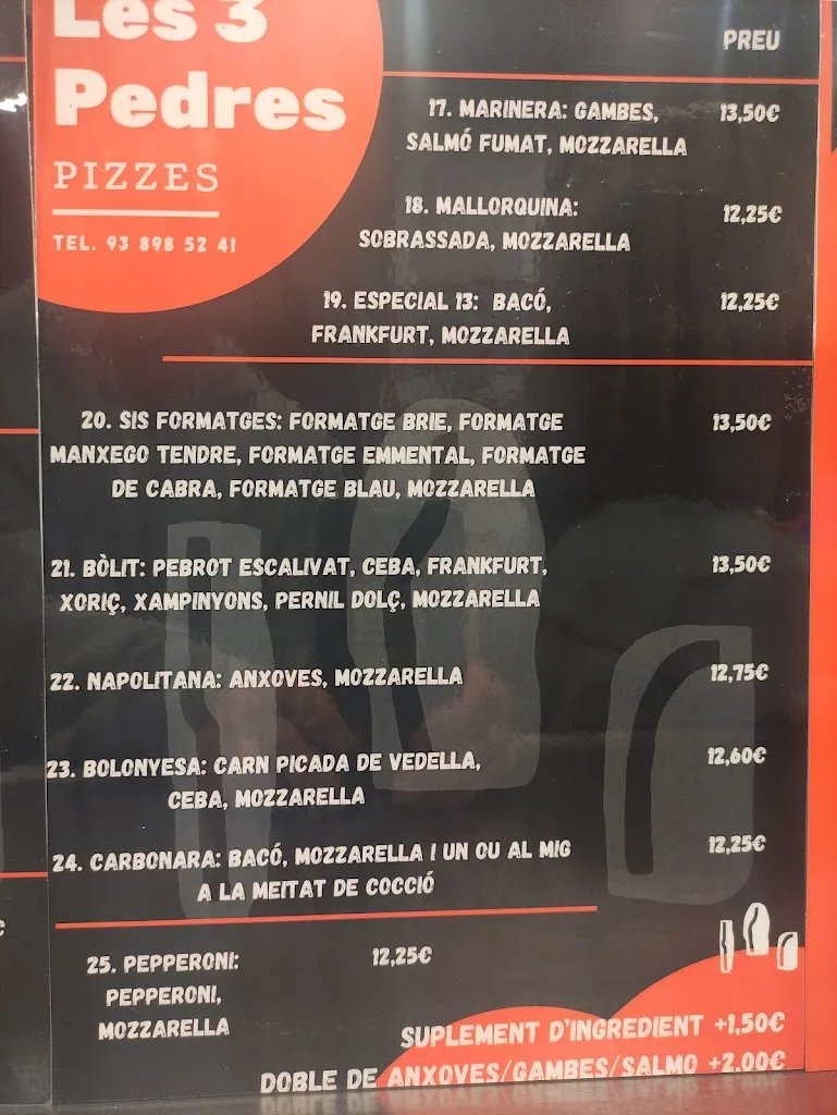 Menu_Les 3 Pedres_Mediona_image_1