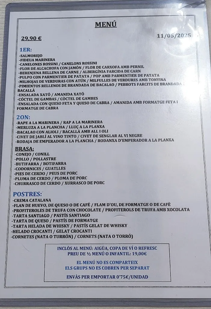 Menu_Restaurant Cal Maristany_Mediona_image_1