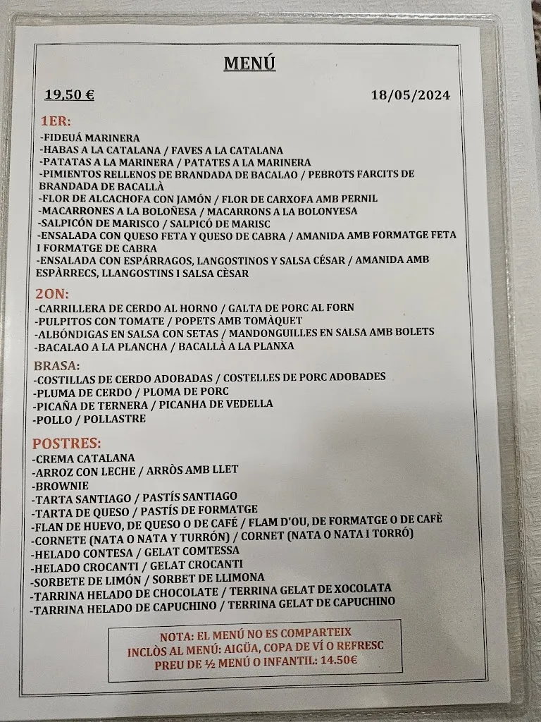 Menu_Restaurant Cal Maristany_Mediona_image_2