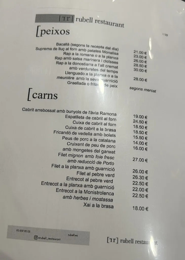 Menu_Restaurant Rubell_Monistrol de Calders_image_2