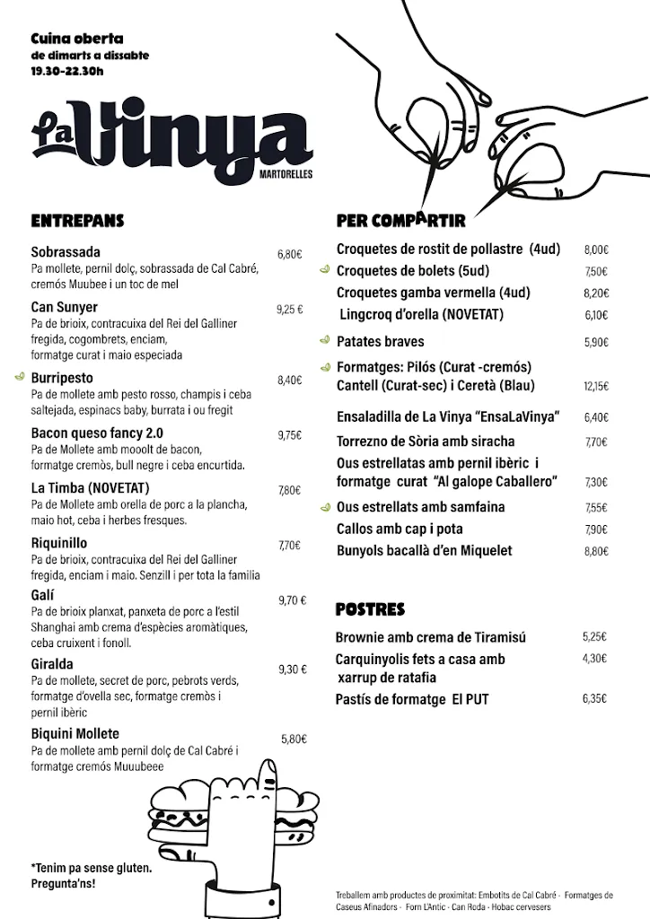 Menu_La Vinya Bar_Martorelles_image_2
