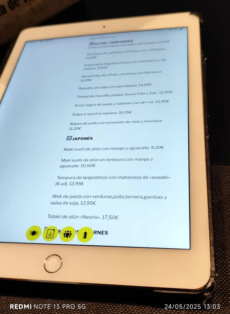 Menu_Neoris Restaurant_Martorelles_image_1