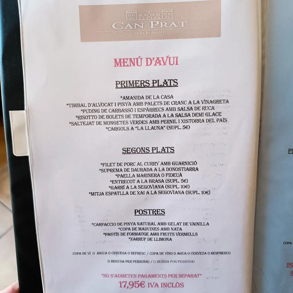Menu_Restaurant Can Prat_Martorelles_immagine_2