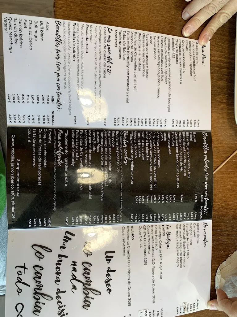 Menu_412 Coffee&Beer_Martorelles_image_1