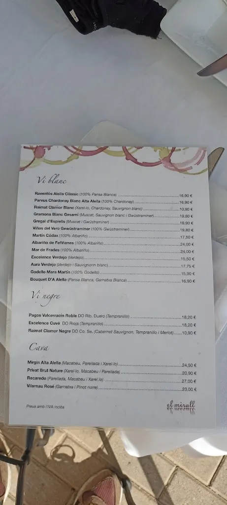 Menu_Restaurante El Mirall_Montgat_immagine_2
