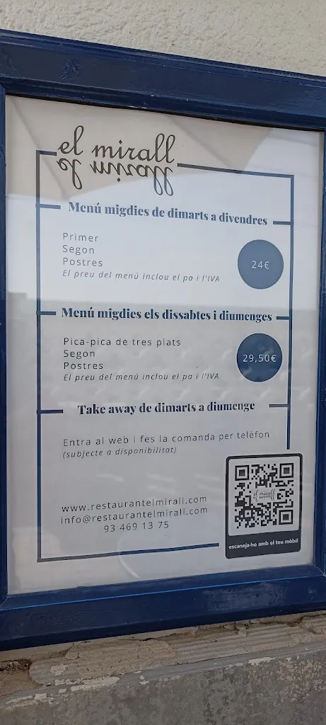Menu_Restaurante El Mirall_Montgat_immagine_3
