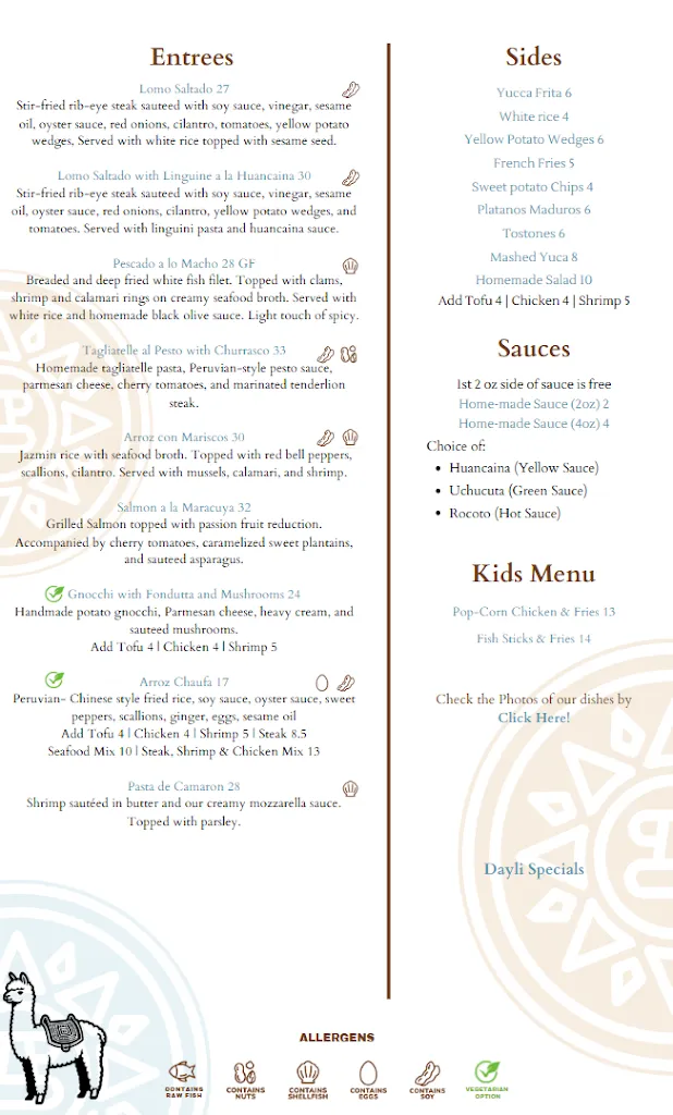 Menü_Fusionista - Modern Peruvian Cuisine_Montclar_Bild_2