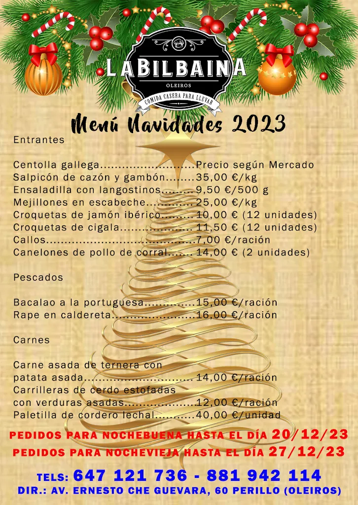 Menu_La Bilbaina_Oleiros_image_2