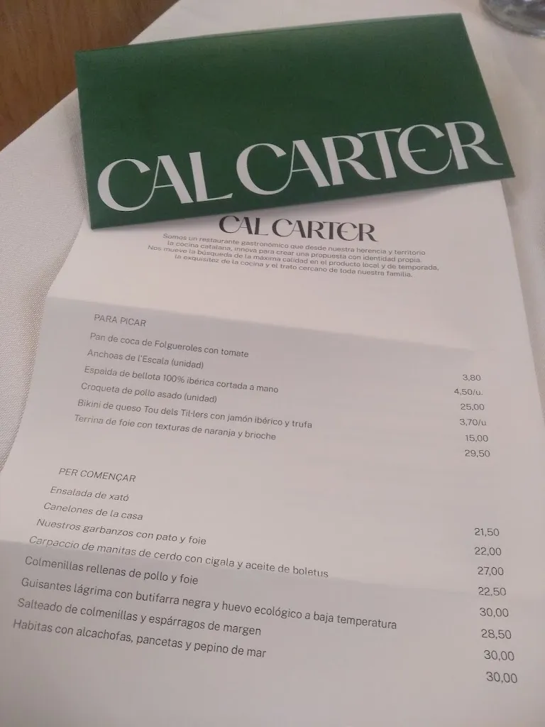 Menu_Restaurant Cal Carter_Mura_immagine_4