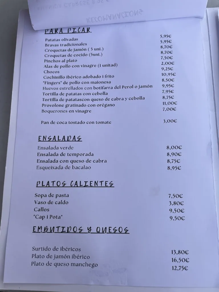 Menu_Bar Serra Restaurant_Montmeló_image_3