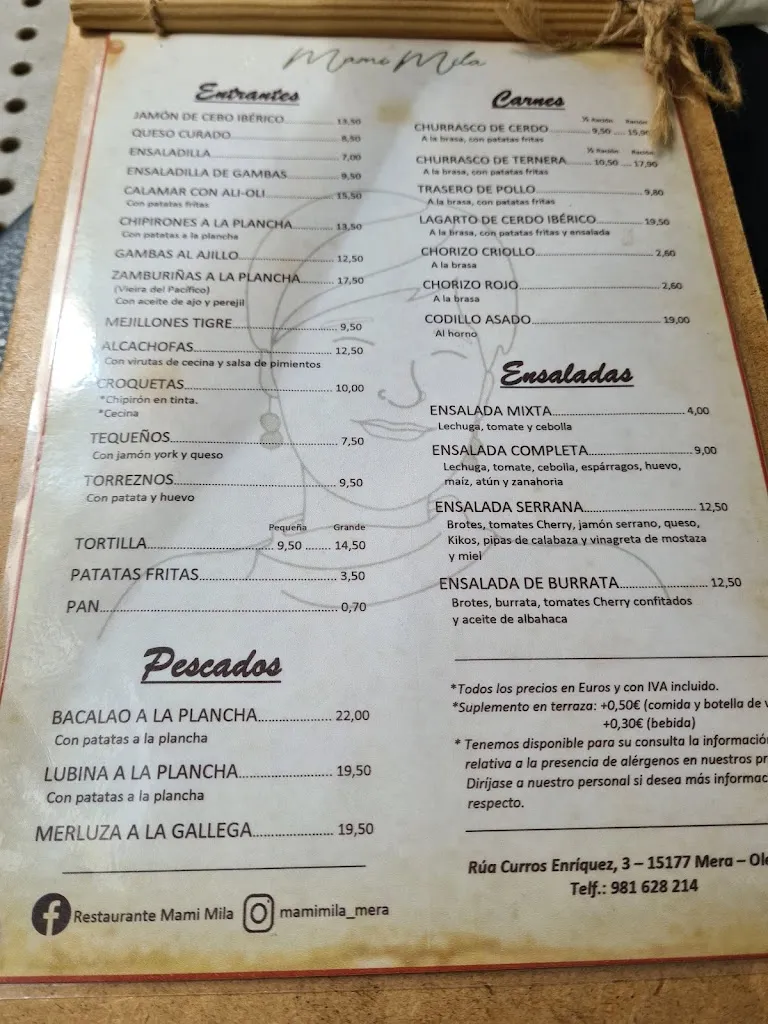 Menu_Restaurante Mami Mila_Oleiros_immagine_2