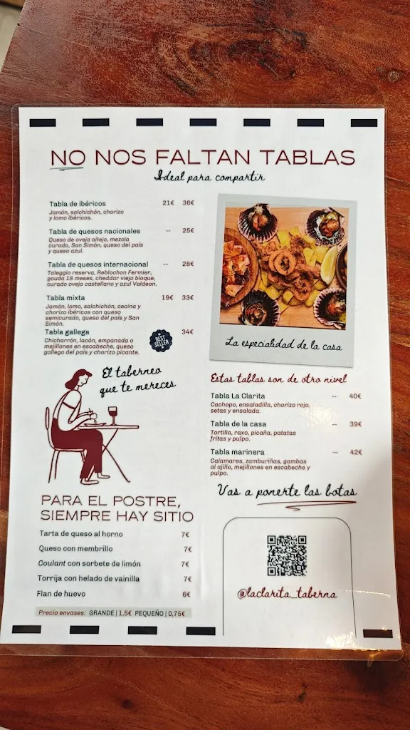 Menu_La Clarita Taberna_Oleiros_image_2