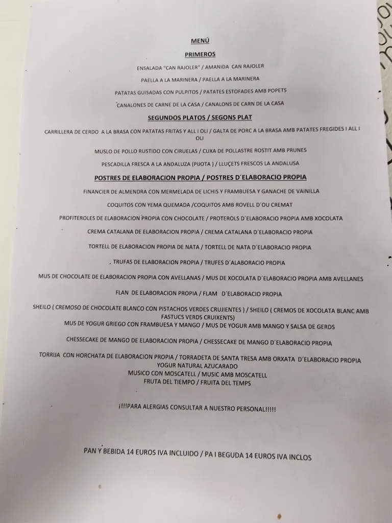 Menu_Restaurant Can Rajoler_Montmeló_image_3