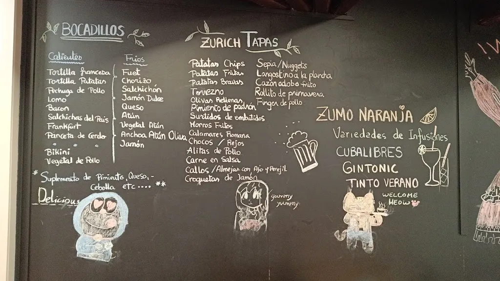 Menu_Café Zurich_Montmeló_immagine_1