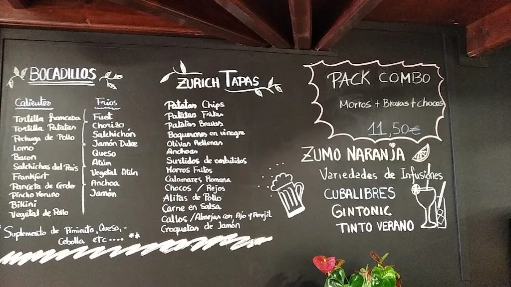 Menu_Café Zurich_Montmeló_immagine_2