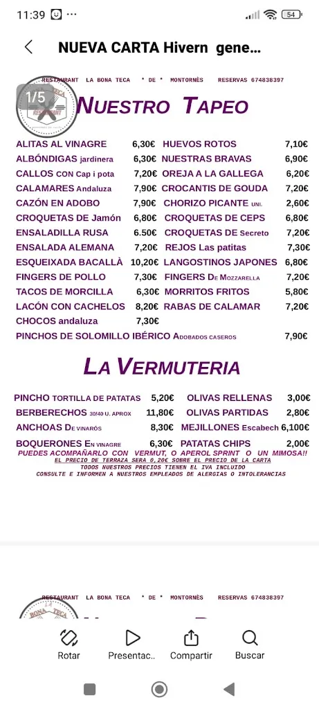 Menu_La Bona Teca_Montornès del Vallès_image_3