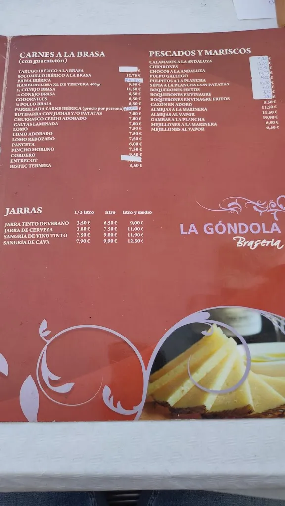 Menu_RESTAURANT La GONDOLA_Montornès del Vallès_image_1