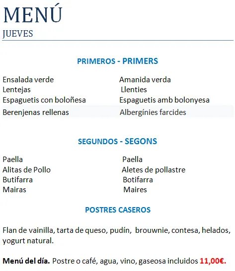 Menü_Brasería Restaurante Come Bien_Montornès del Vallès_Bild_4