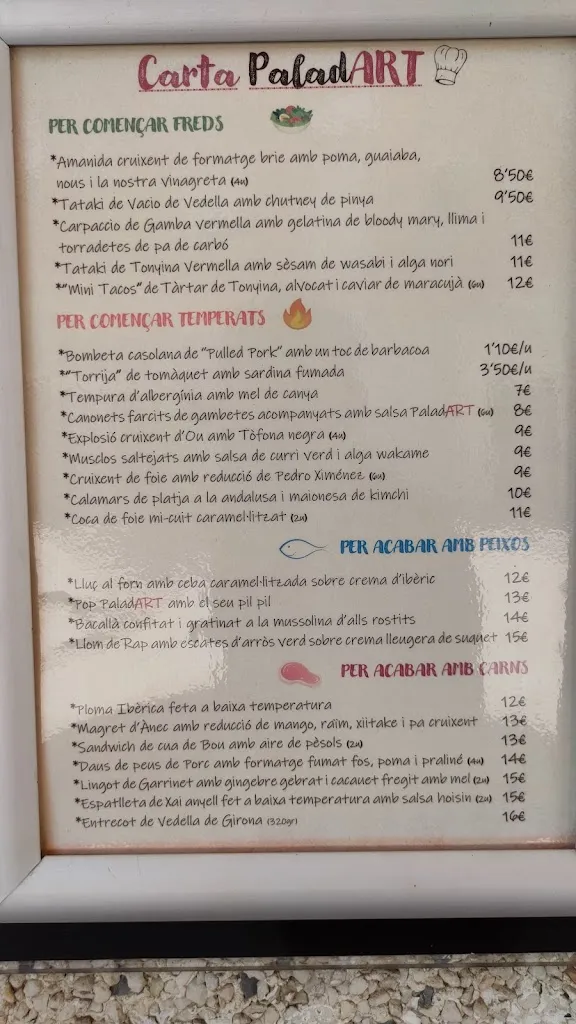 Menu_Restaurant PaladART_Molins de Rei_image_1