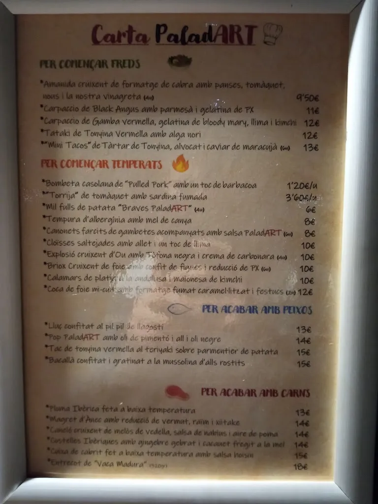 Menu_Restaurant PaladART_Molins de Rei_image_2