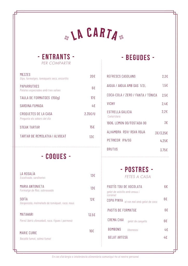 Menu_La Mamarratxa Bistrot_Molins de Rei_image_1