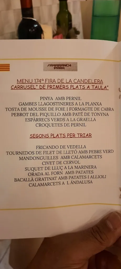 Menu_Samaranch Park_Molins de Rei_immagine_1