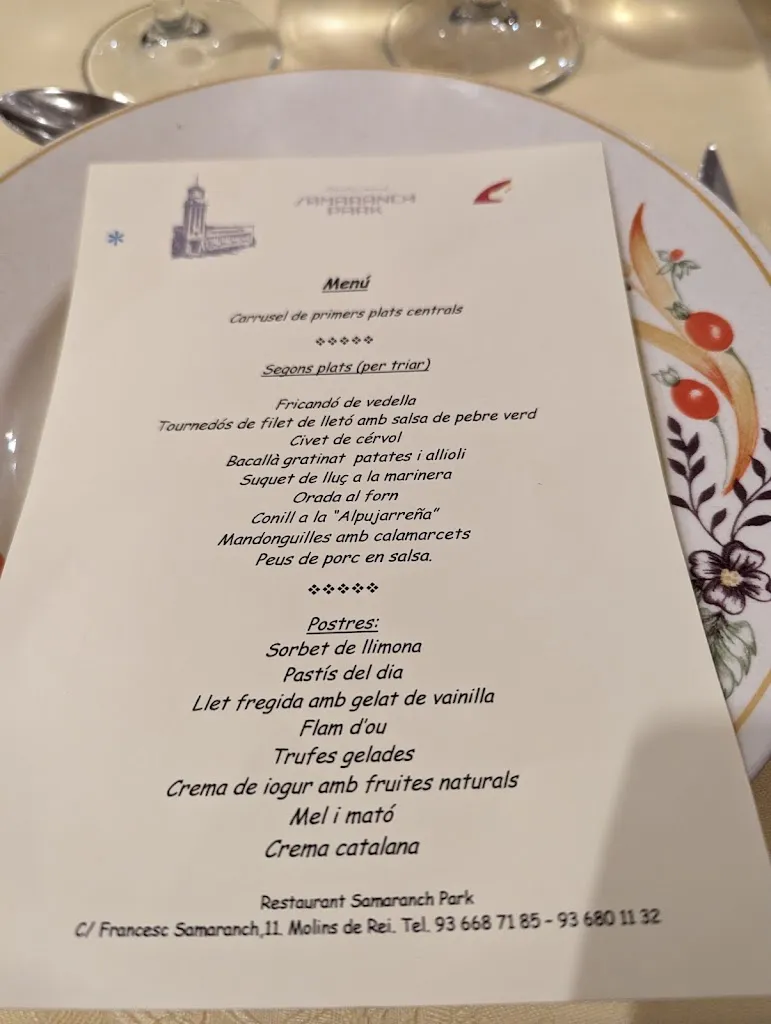 Menu_Samaranch Park_Molins de Rei_immagine_2