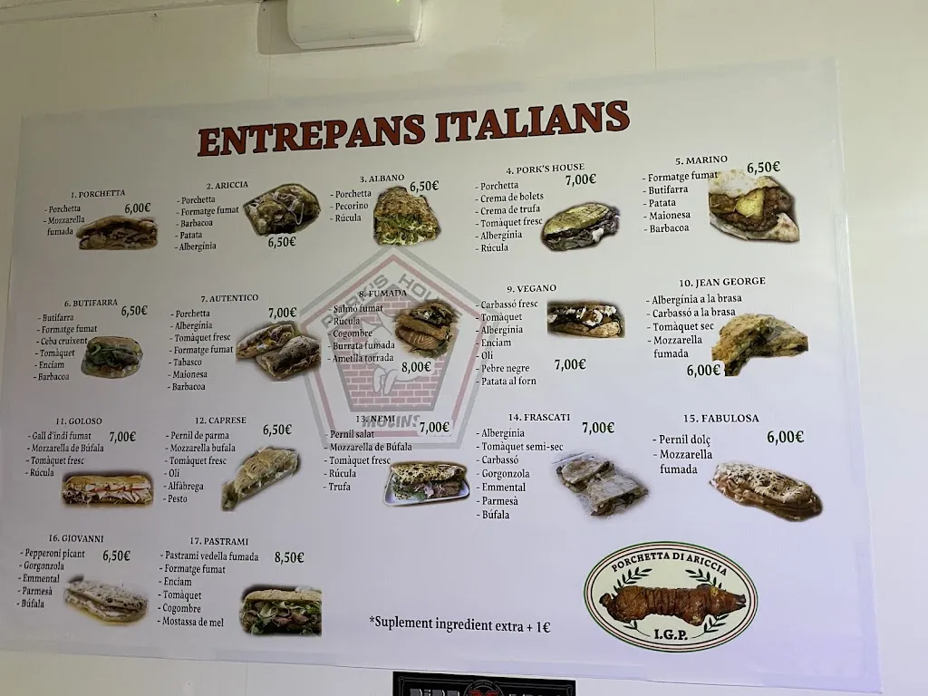 Menu_Pork's House_Molins de Rei_image_3